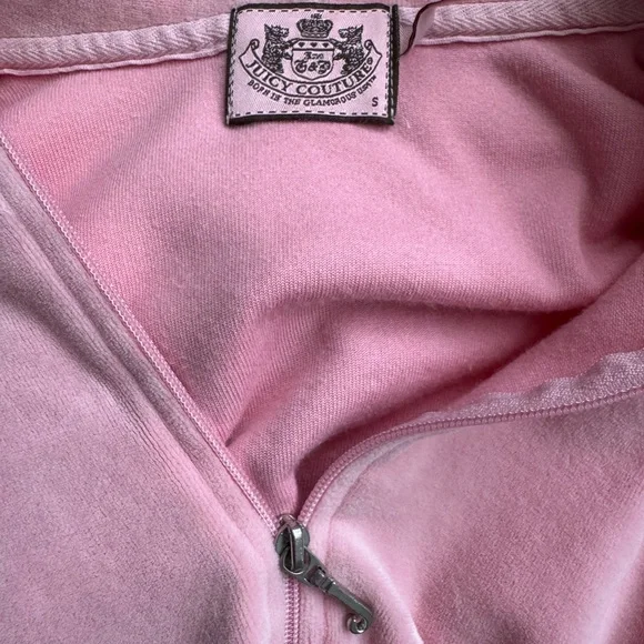 Juicy Couture Pink Graphic Velour Hoodie - Picture 5 of 6
